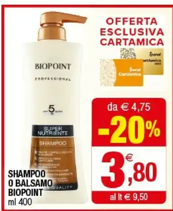 Iperal Biopoint Shampoo offerta