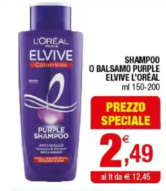 Iperal L'Oreal Shampoo offerta