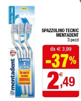 Iperal Mentadent Spazzolino Tecnic offerta