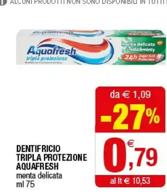 Iperal Acquafresh Dentifricio Tripla Protezione offerta