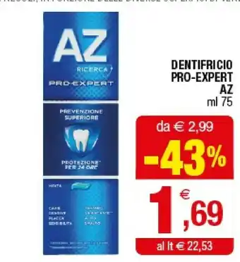 Iperal Az Dentifricio Pro-expert offerta