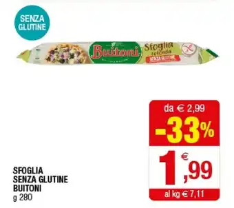 Iperal Buitoni Sfoglia Senza Glutine offerta