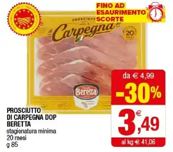 Iperal Beretta Prosciutto Di Carpegna Dop offerta
