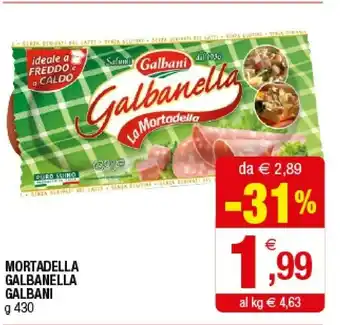 Iperal Galbani Galbanella La Mortadella 430 G(ml) offerta