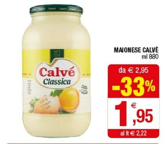 Iperal Calvè Maionese Classica offerta