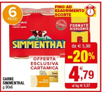Iperal Simmenthal Carne offerta