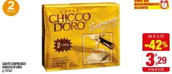 Iperal Caffè Chicco D'Oro - Caffè Espresso 250 G(ml) offerta
