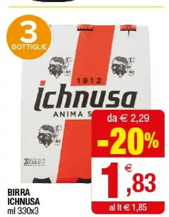 Iperal Ichnusa Birra offerta