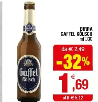 Iperal Gaffel Kolsch Birra offerta
