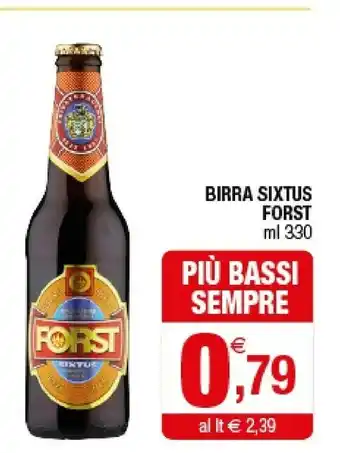 Iperal Forst Birra Sixtus offerta
