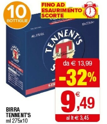Iperal Tennent's Birra offerta