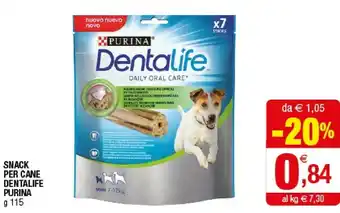 Iperal Purina Snack Per Cane Dentalife offerta