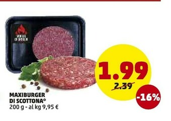 PENNY Maxiburger Di Scottona offerta