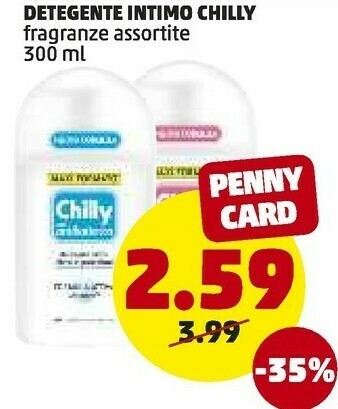 PENNY Chilly Detegente Intimo offerta