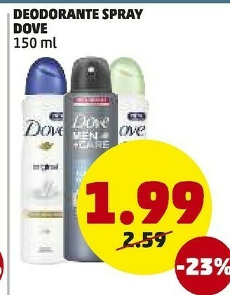 PENNY Dove Deodorante Spray offerta