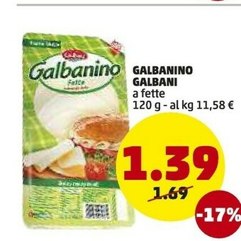 PENNY Galbani Galbanino Fette Formaggio Dolce 120 G(ml) offerta