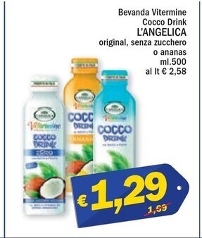 L'angelica bevanda vitermine cocco drink