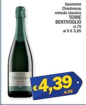 Terre bentivoglio spumante chardonnay metodo classico