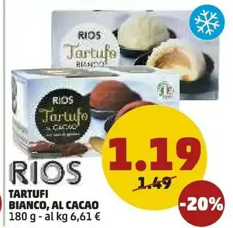 PENNY Rios Tartufi Bianco, Al Cacao offerta