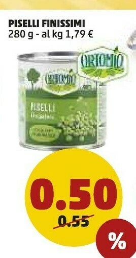 PENNY Ortomio - Piselli Fini 280 G(ml) offerta