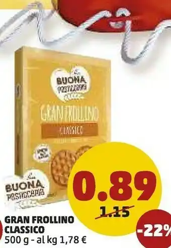 PENNY La Buona Pasticceria - Gran Frollino 500 G(ml) offerta