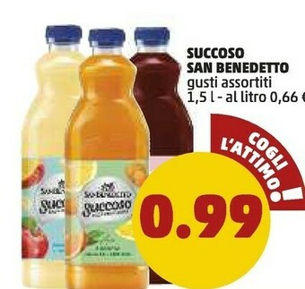 PENNY San Benedetto Succoso Gusto Frutti Rossi 1500 G(ml) offerta