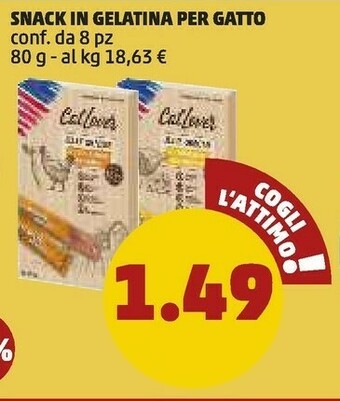 PENNY Snack In Gelatina Per Gatto offerta