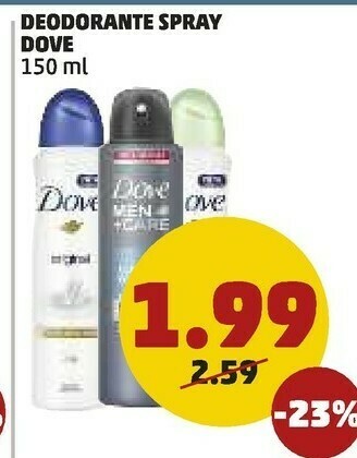 PENNY Dove Deodorante Spray offerta