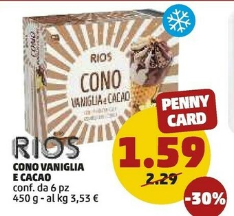 PENNY Rios Cono Vaniglia E Cacao offerta