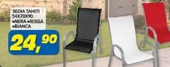 Risparmio Casa Sedia tahiti 54x70x90 nera offerta