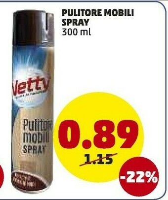 PENNY Netty Pulitore Mobili Spray offerta