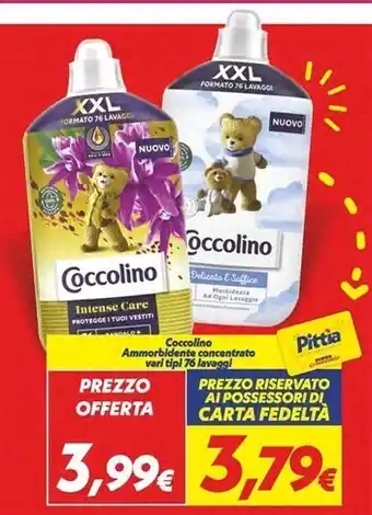 Iper Super Conveniente Coccolino ammorbidente concentrato offerta