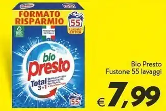 Bio presto fustone 55 lavaggi
