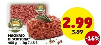PENNY Penny Macinato Di Scottona offerta