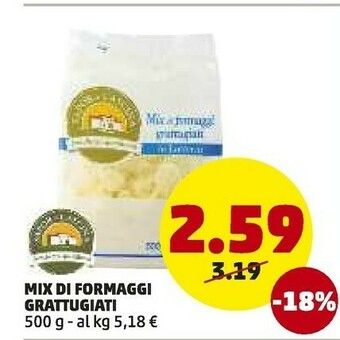 PENNY Mix Di Formaggi Grattugiati offerta