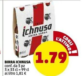 PENNY Ichnusa Birra Anima Sarda 330 G(ml) offerta