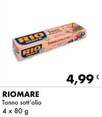 Iper Tosano RIOMARE Tonno sott'olio 4 x 80 g offerta