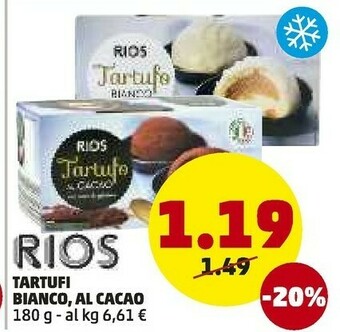 Rios Tartufi Bianco, Al Cacao