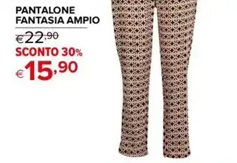 Iperal MODA DONNA PANTALONE FANTASIA AMPIO offerta