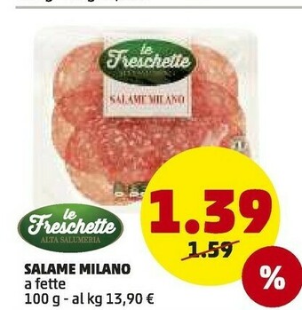 PENNY Le freschette Salame Milano A Fette offerta