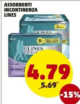 PENNY Lines Assorbenti Incontinenza offerta