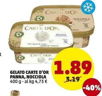 PENNY Algida Carte D'Or Panna 400 G(ml) offerta