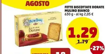 Mulino Bianco Le Dorate Fette Biscottate 630 G(ml)