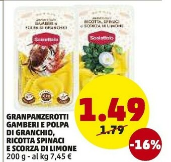 PENNY Granpanzerotti Gramberi E Polpa Di Granchio offerta