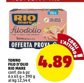 PENNY Rio Mare Tonno All'Olio Di Oliva Filodolio offerta