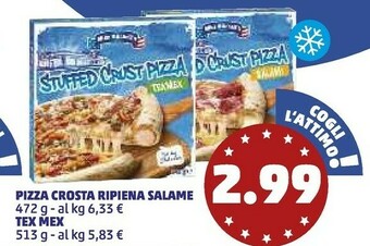PENNY Pizza Crosta Ripiena Salame offerta