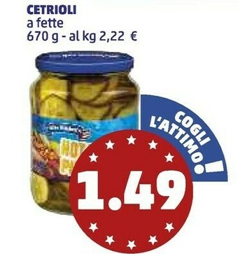 PENNY Cetrioli A Fette offerta
