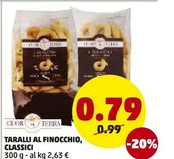 PENNY Cuor di terra Taralli Al Finocchio, Classici offerta
