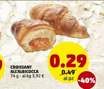 PENNY Croissant All'albicocca offerta