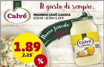PENNY Calvè Maionese Classica offerta